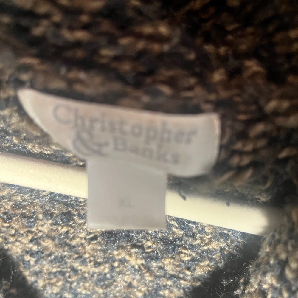 Christopher & Banks Chocolate Knit Pullover